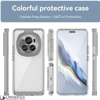 Silikoninis dėklas su kameros apsauga 2.0 mm storio - permatomas (Huawei Honor Magic 6 Pro) Silikoninis dėklas su kameros apsauga 2.0 mm storio - permatomas (Huawei Honor Magic 6 Pro)